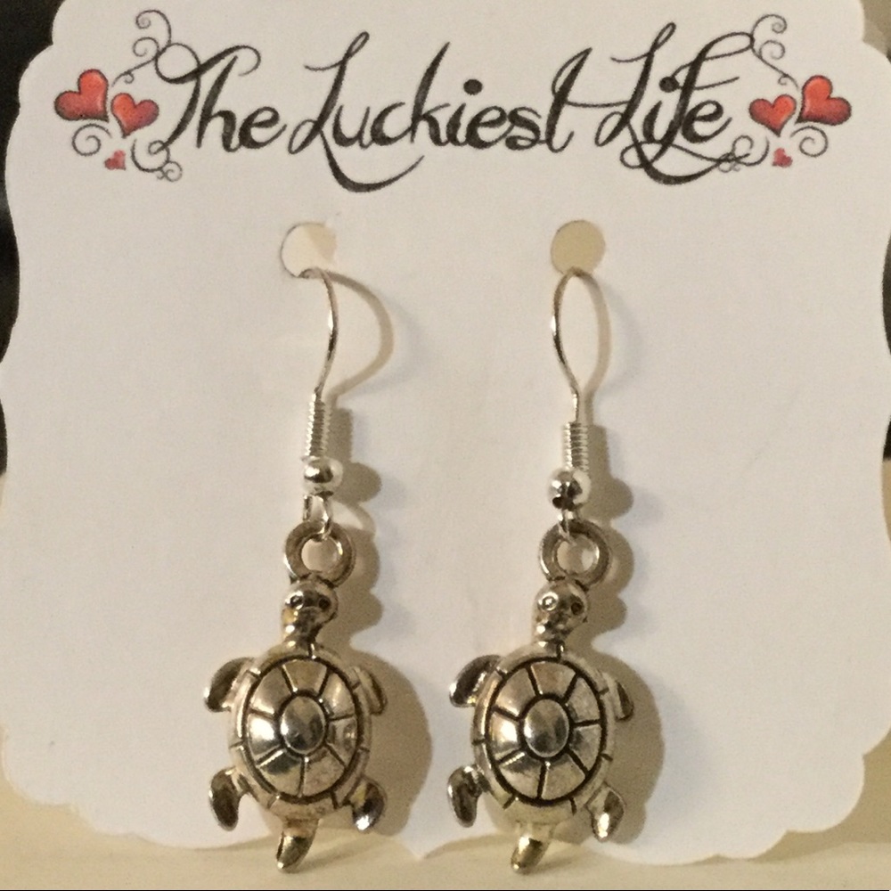 BRAND NEW! Handmade Stainless Steel Turtle Earring